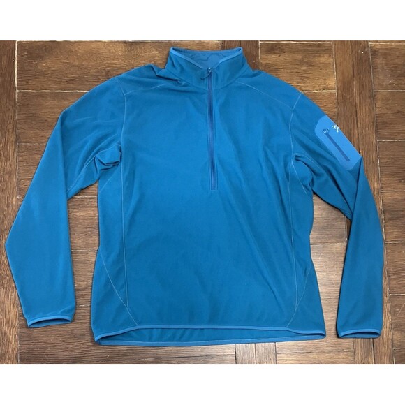 Arc'teryx Other - Arcteryx Mens Sweatshirt XL Blue Waffle Fleece Half Zip Pullover Sweater